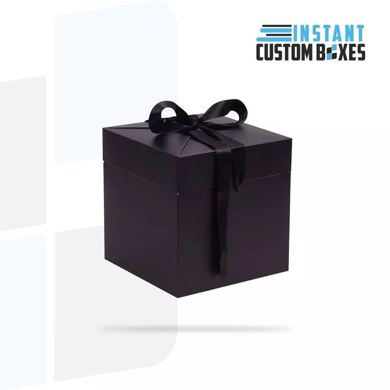 Custom Aqua Popup Gift Boxes