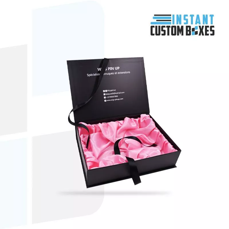 Custom Hair Extension Boxes with Magnetic Closure