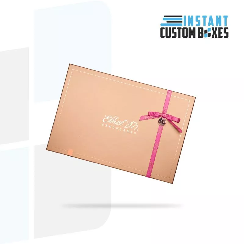 Custom Copper Medium Gift Boxes With Ribbon