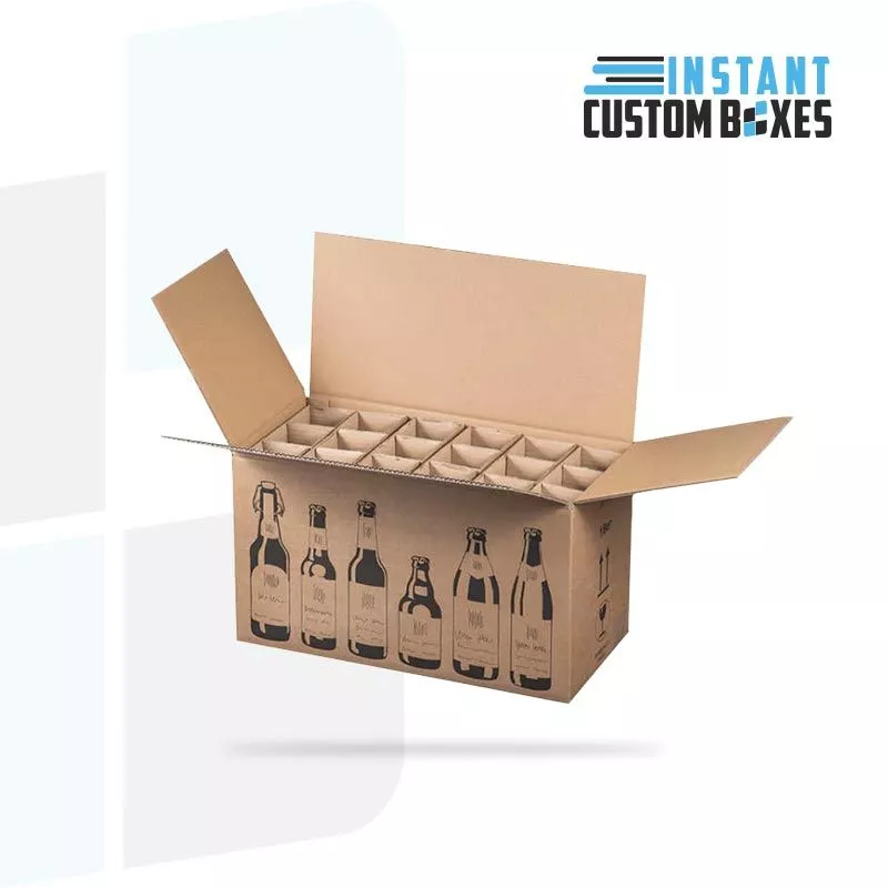 Custom Design Beverages Corrugated Boxes