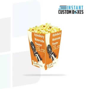 Custom shaped inside outside printed popcorn boxes wholesale