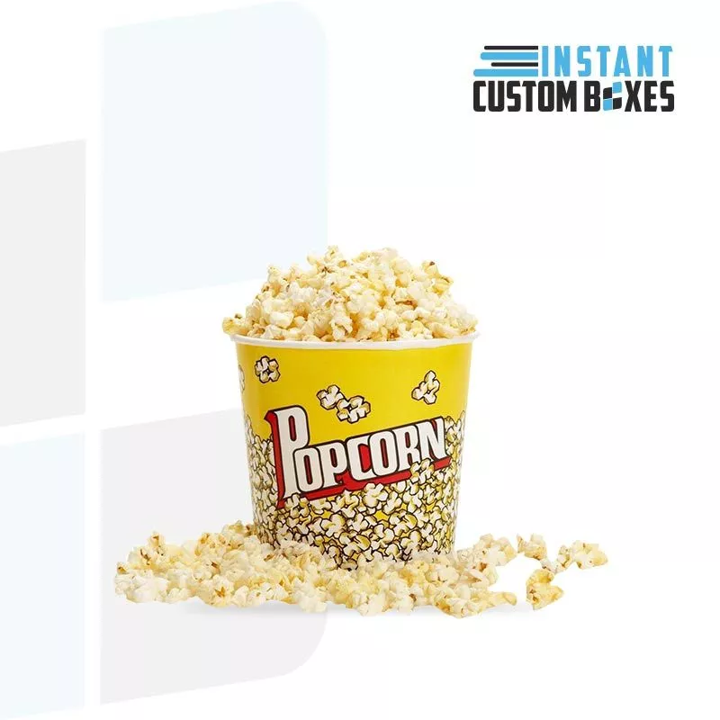 Custom Shaped Inside Outside Printed Popcorn Boxes