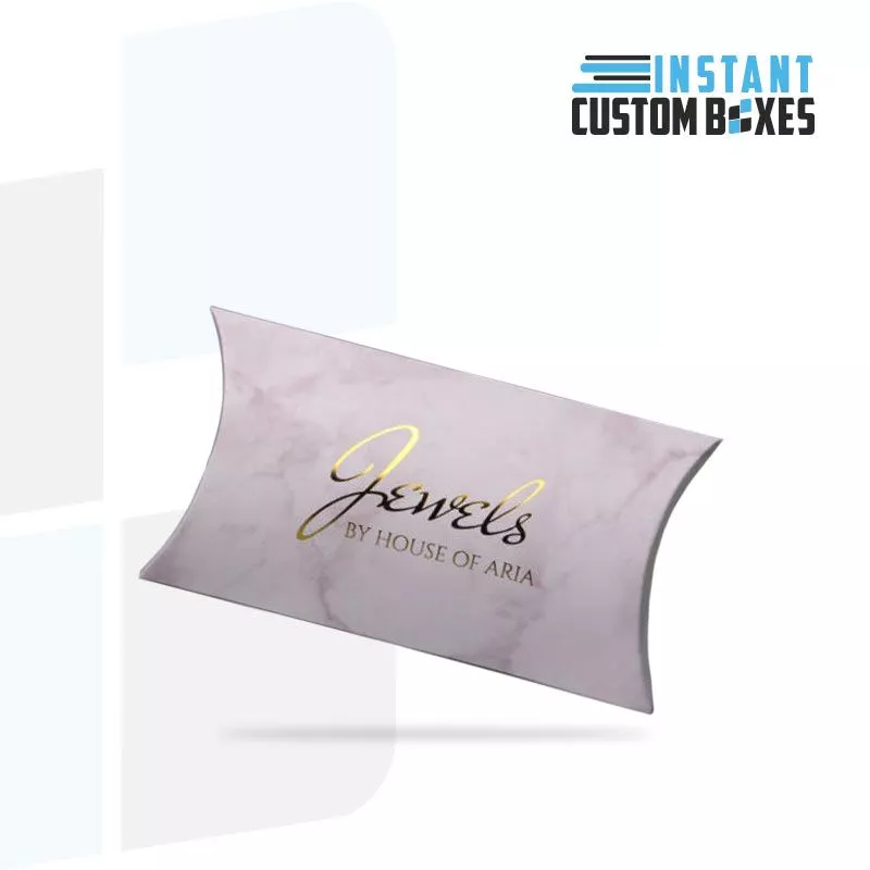 Custom Pillow Boxes with Foiling