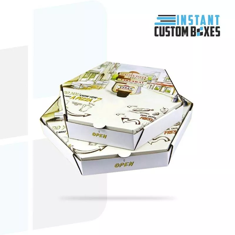 Custom Hexagonal Pizza Boxes