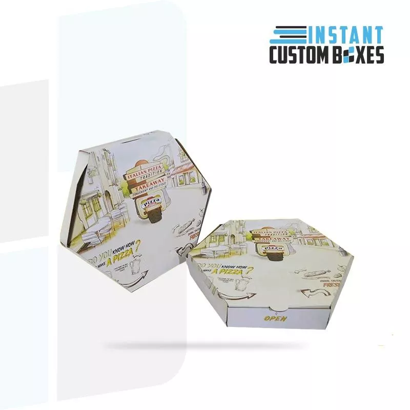 Custom Hexagonal Pizza Boxes