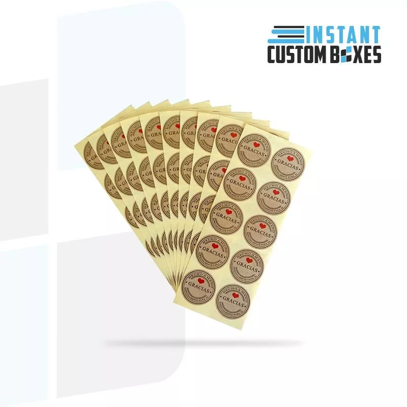 custom kraft stickers