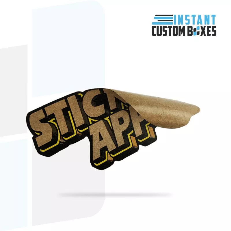 custom kraft stickers