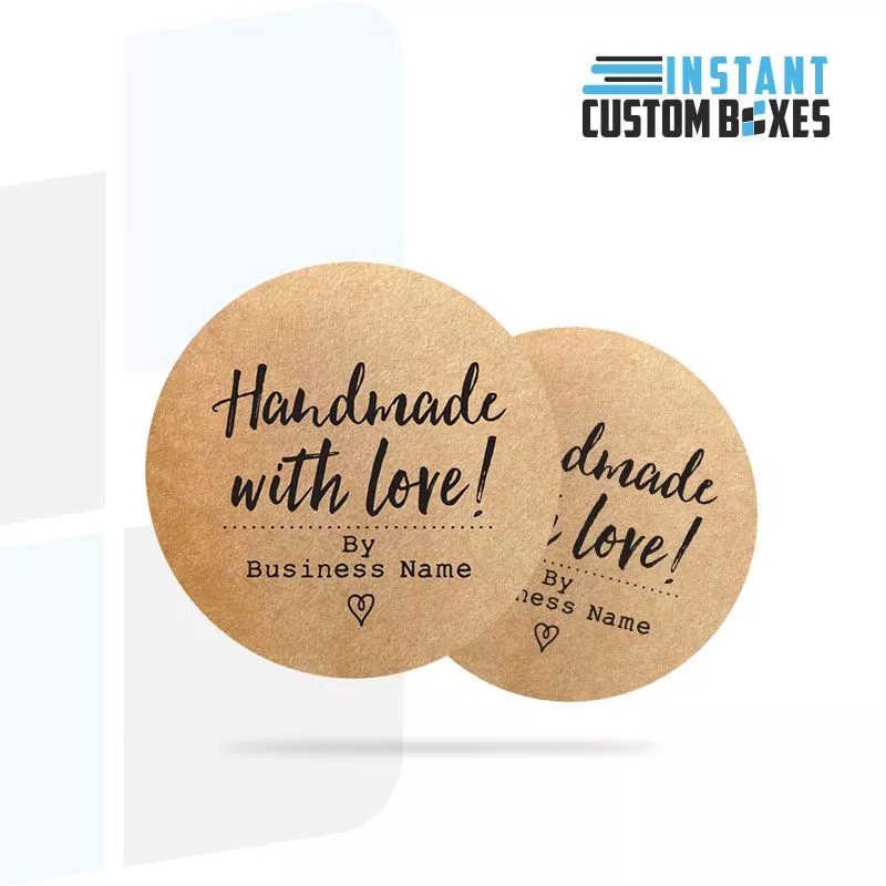 custom kraft stickers