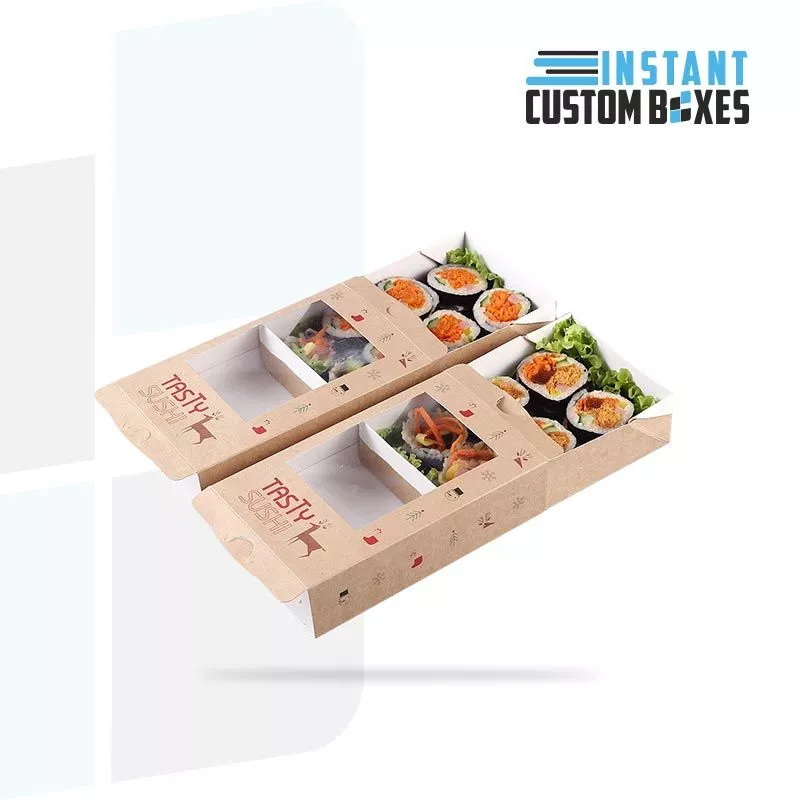 Custom Printed Sushi Food Boxes