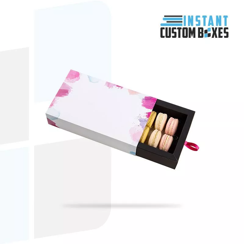 Custom Sleeve and Tray Macaron boxes