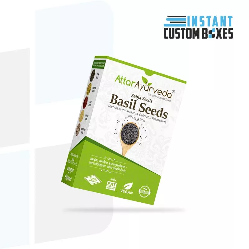 Custom Basil Seeds Boxes