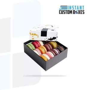 Custom Lid Tray Macaron Boxes