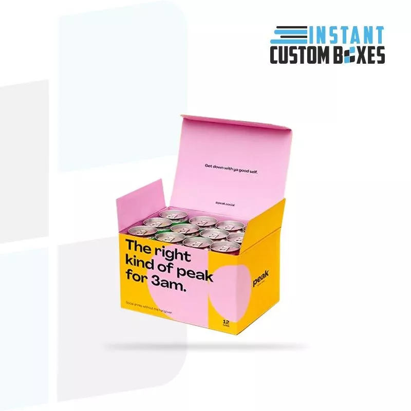 Custom Card Stock Beverage Boxes In Bulk