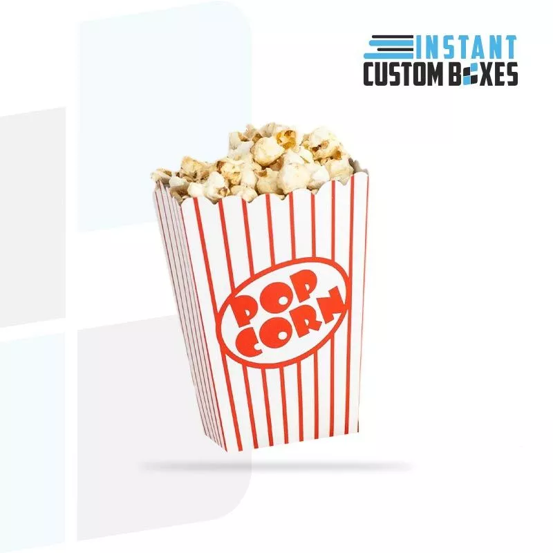 Custom fancy popcorn boxes with logo