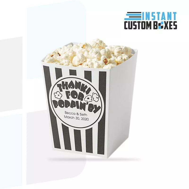 Custom fancy popcorn boxes wholesale