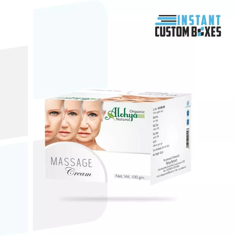 Custom Massage Cream Boxes