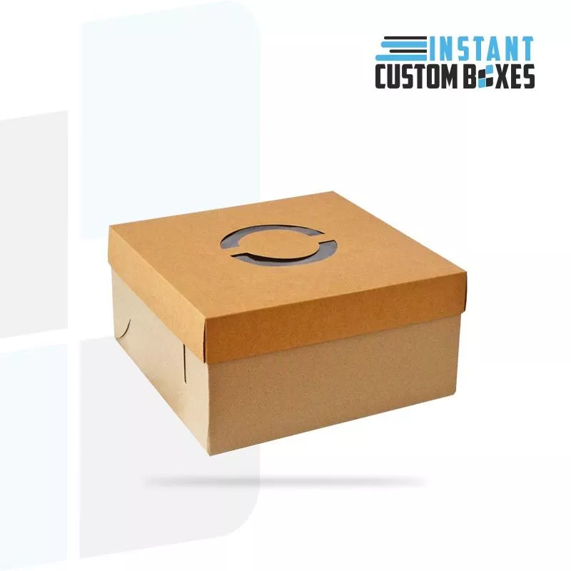 Custom Lid And Tray Cake Box