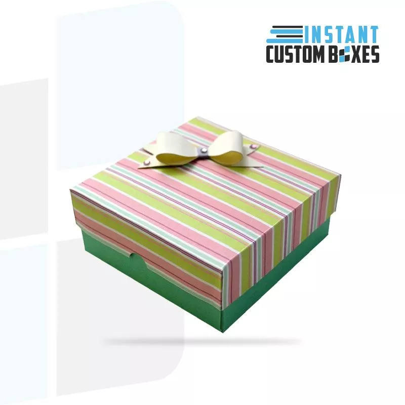 Custom Card Stock Colored Gift Boxes