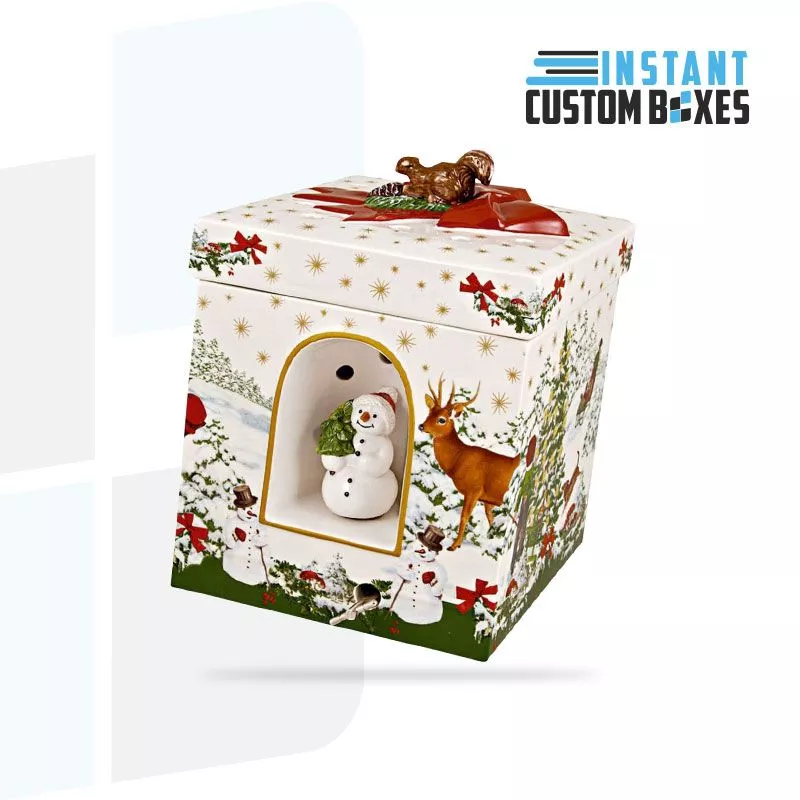 ornament gift box with window