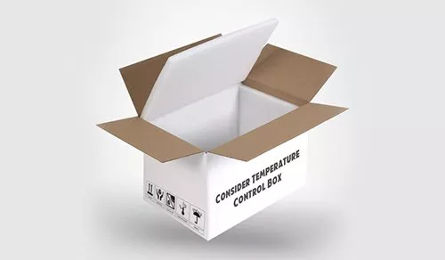 Temperature control printed cake boxes