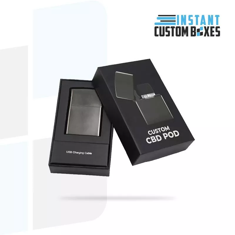 Custom CBD POD boxes with Window