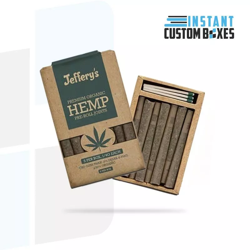 Custom Kraft Pre Rolls Joints Packaging