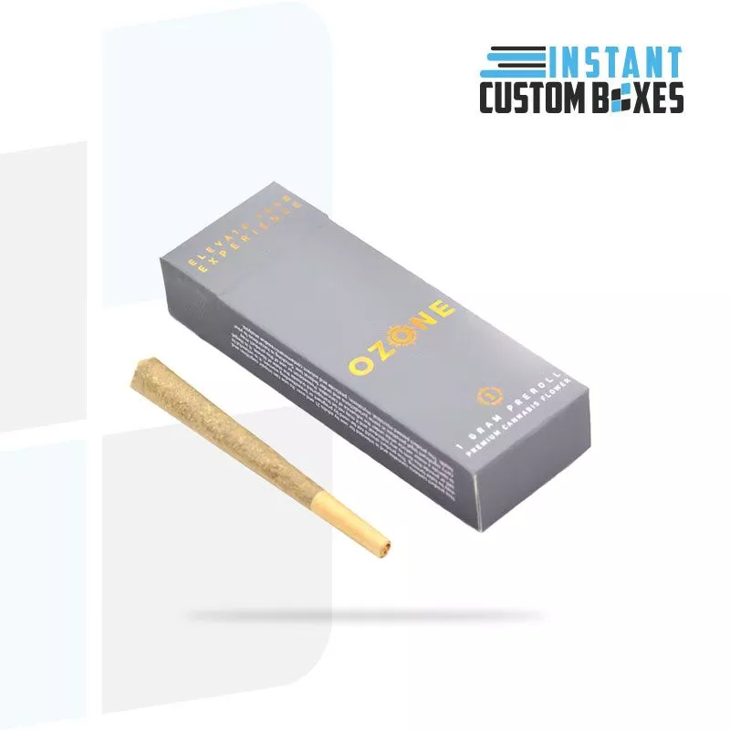 Custom Straight Tuck Pre Rolls Joints Packaging